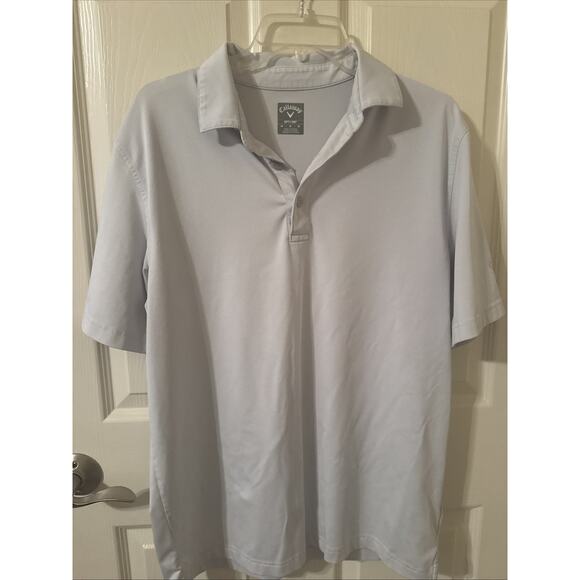 Callaway Polo Shirt OPTI-Dri Golf Mens Medium Performance Stretch, White - Picture 1 of 4
